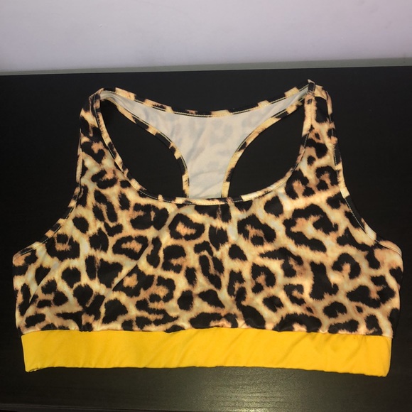 Cheetah print sports bra US XL - Picture 2 of 4
